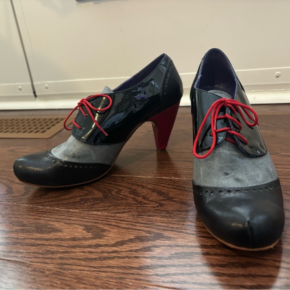 ALTURA SIE7E sz 7 High End Mexican artisan leather high heel unique shoe-booties - Picture 7 of 12